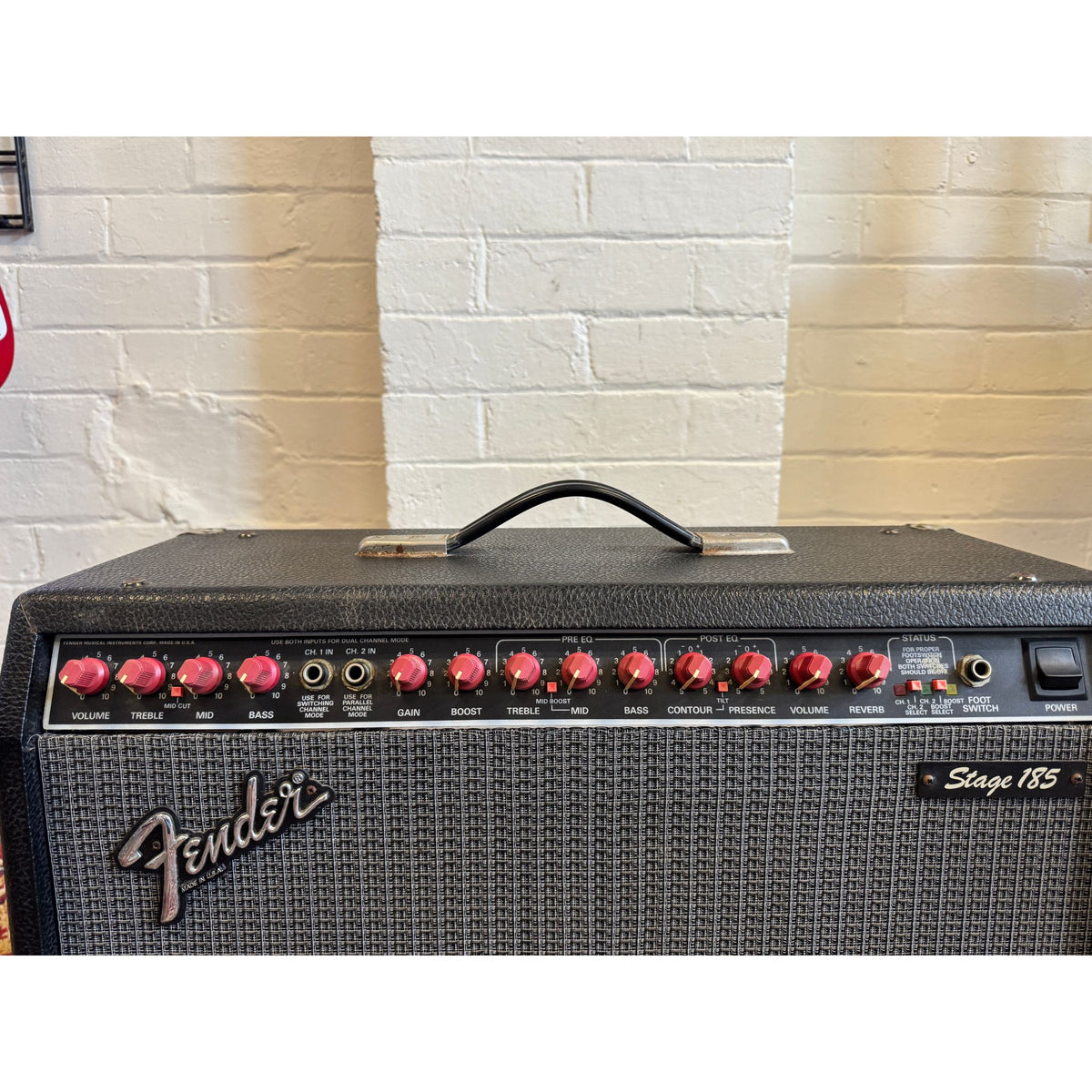 Used Fender Stage 185 Solid State Guitar Amplifier with Footswitch