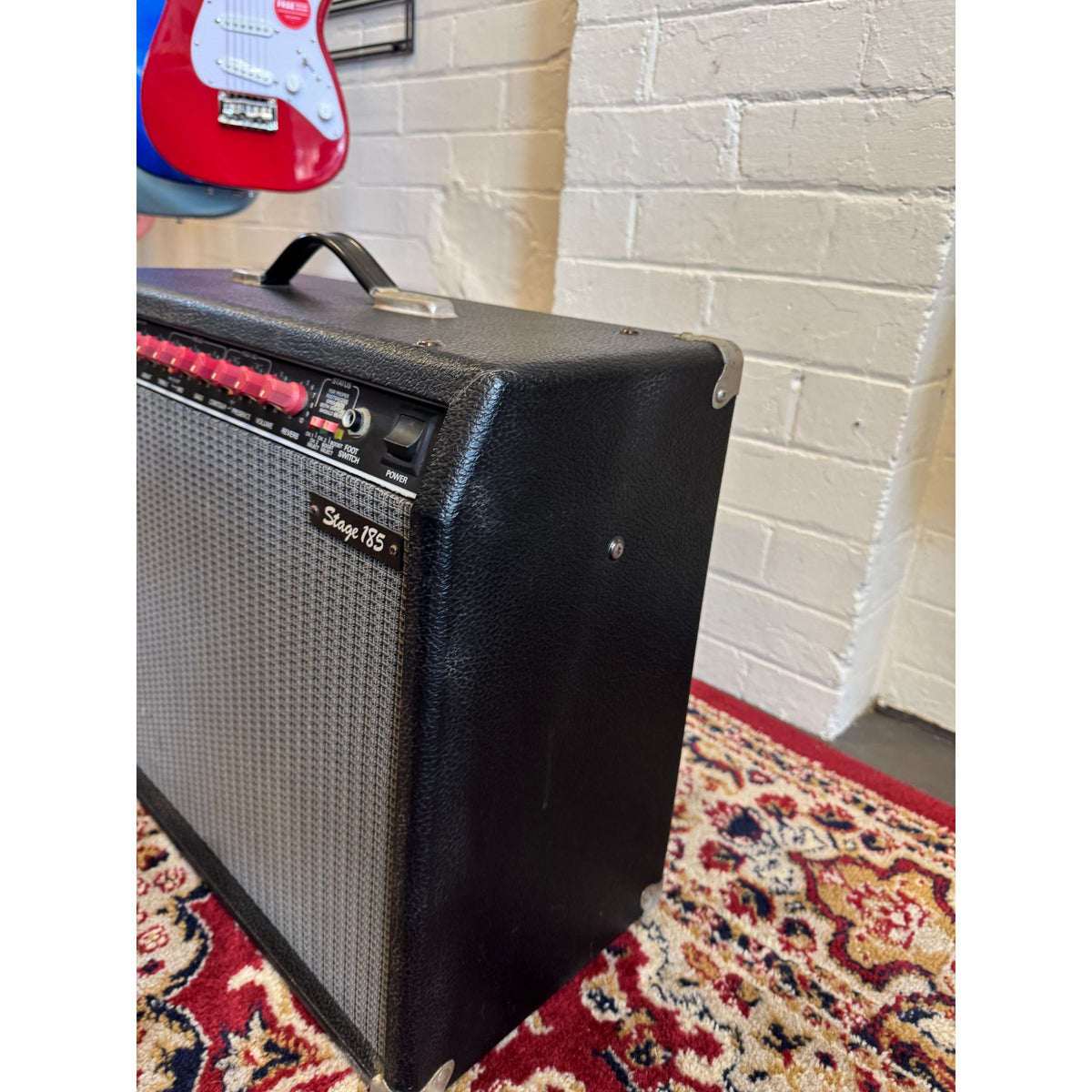 Used Fender Stage 185 Solid State Guitar Amplifier with Footswitch