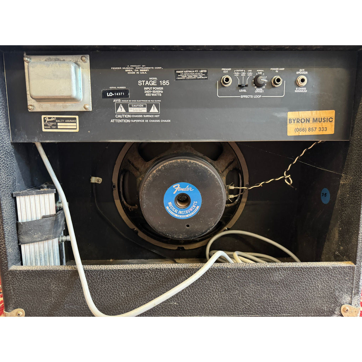 Used Fender Stage 185 Solid State Guitar Amplifier with Footswitch