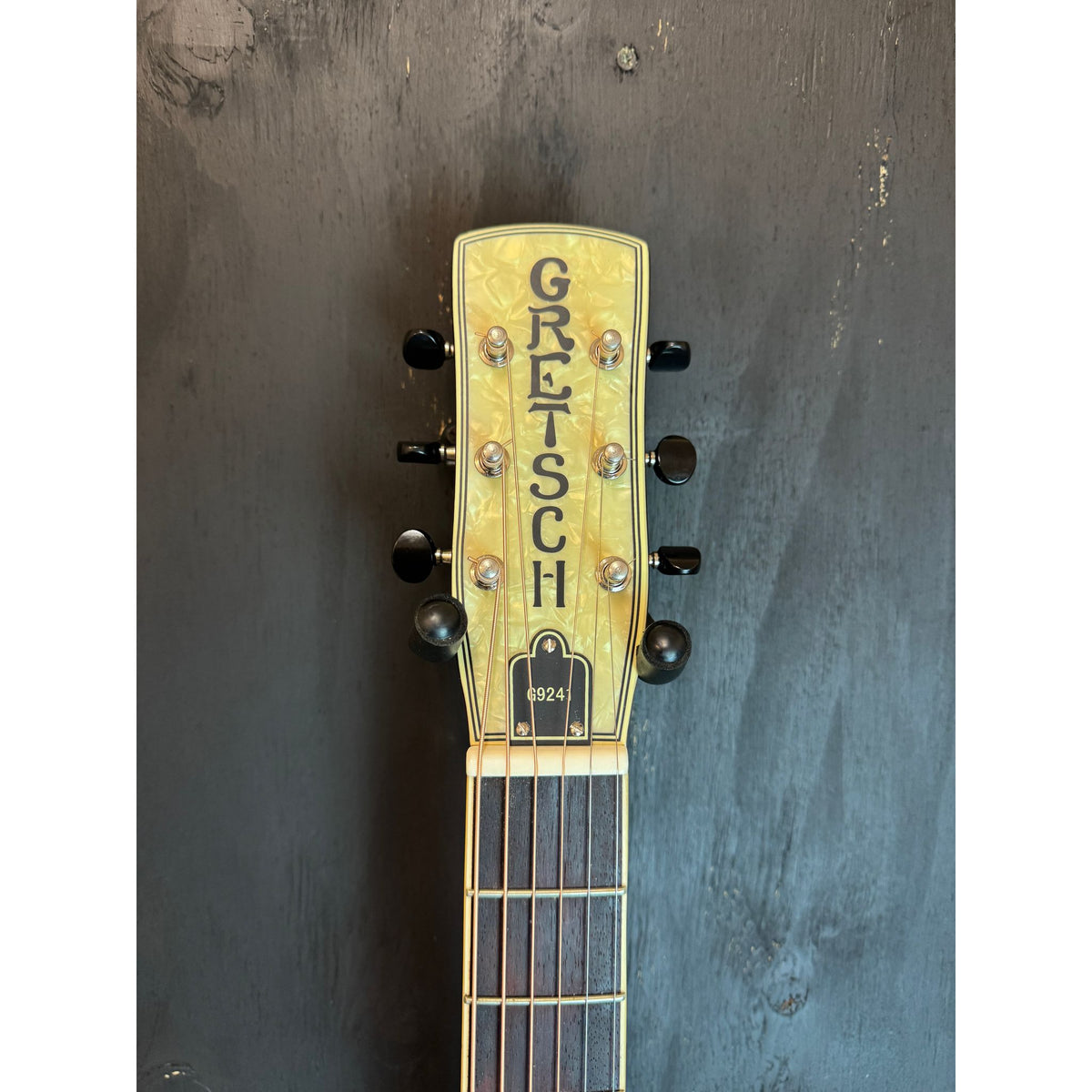 Used Gretsch Alligator Round-Neck Resonator Guitar with Hiscox Case