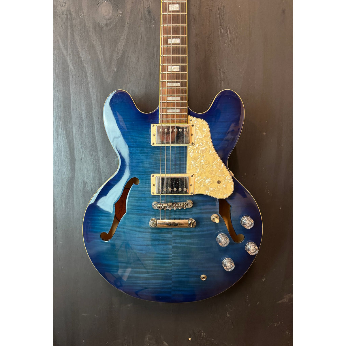 Used Epiphone ES-335 PRO Electric Guitar Blue Burst with Hardcase