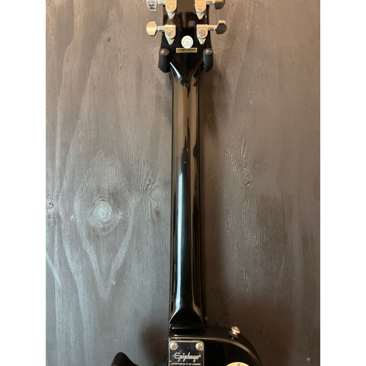Used Epiphone Les Paul Electric Guitar Black With Tremolo