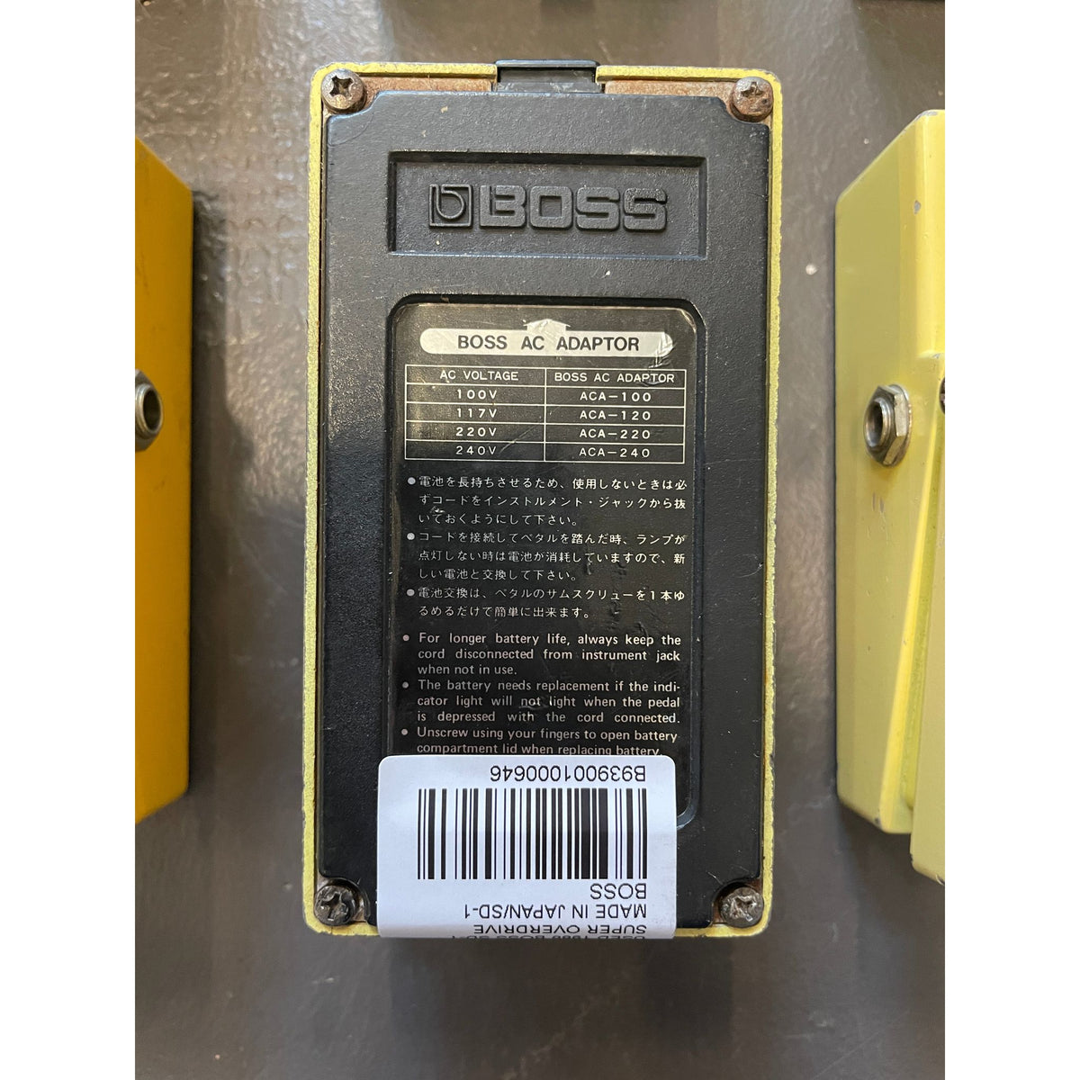 Used 1986 Boss SD-1 Super Overdrive Made in Japan