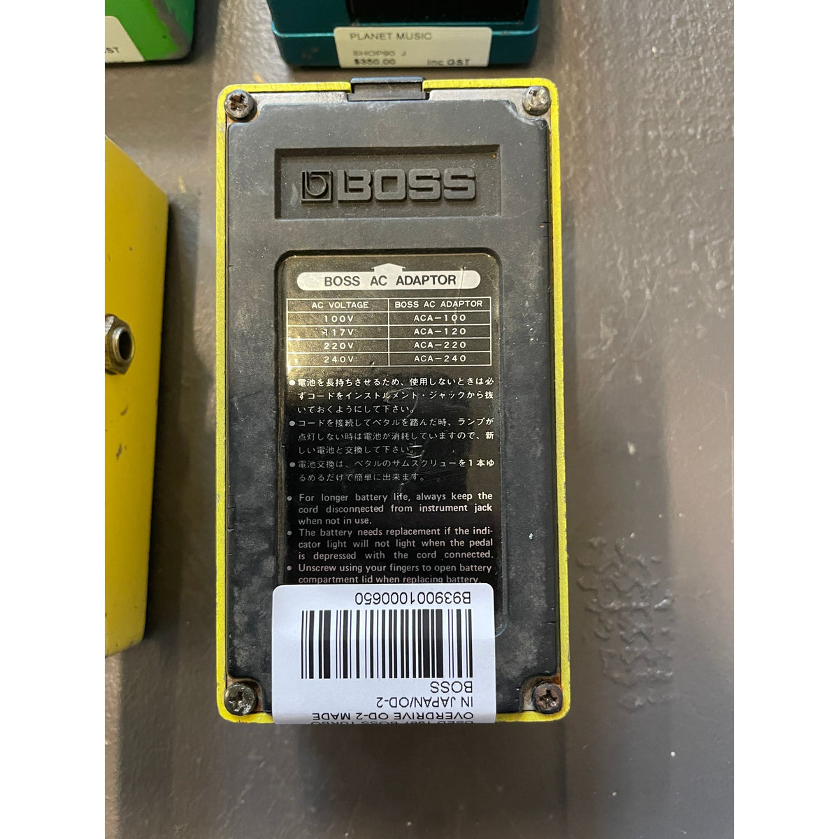 Used 1987 Boss Turbo Overdrive OD-2 Made in Japan