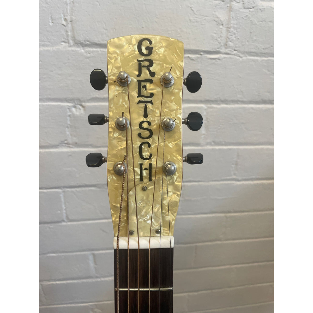 Used Gretsch Honey Dripper Round Neck Brass Resonator Guitar with Case
