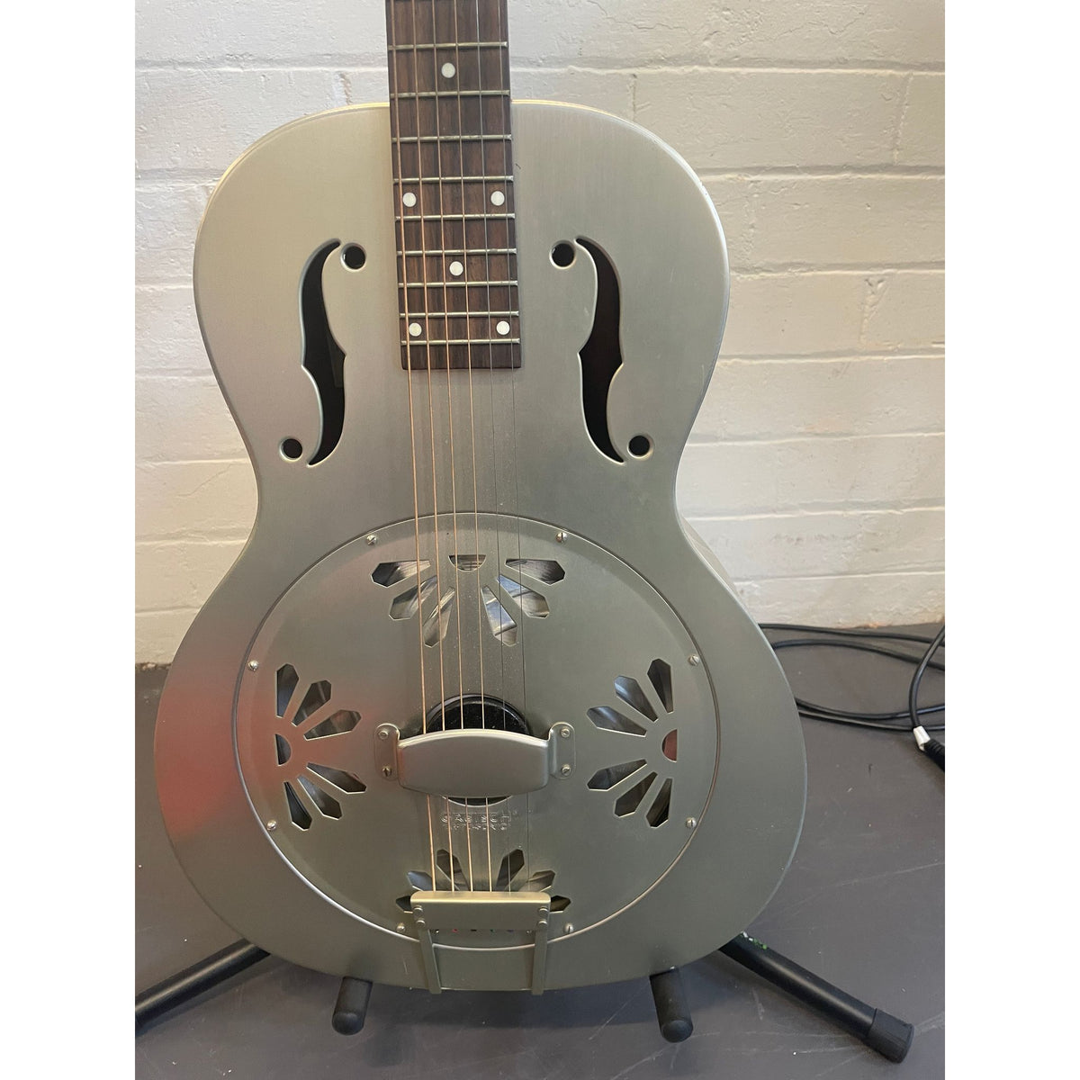 Used Gretsch Honey Dripper Round Neck Brass Resonator Guitar with Case