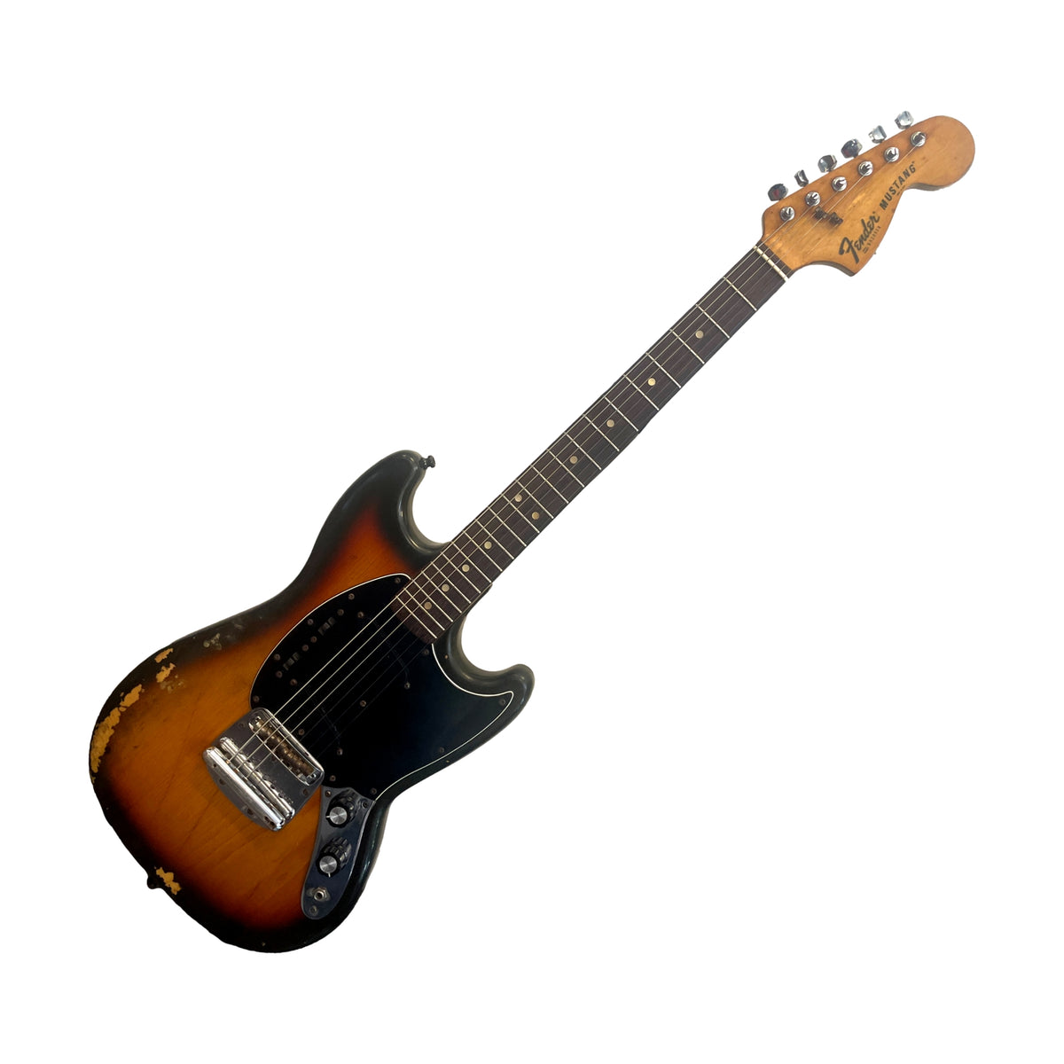 Used Fender Mustang Electric Guitar 1978 Sunburst