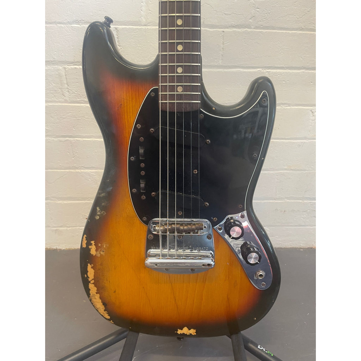 Used Fender Mustang Electric Guitar 1978 Sunburst