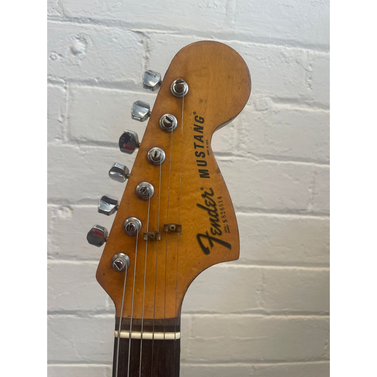 Used Fender Mustang Electric Guitar 1978 Sunburst