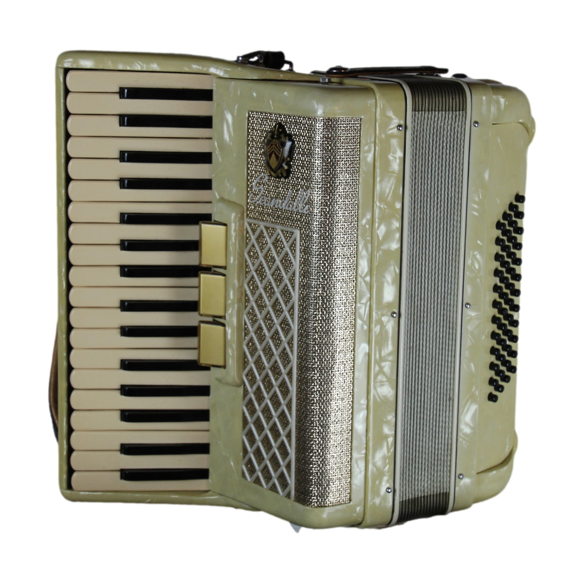 Used Scandalli Piano Accordian 43 Key 48 Bass L 484/54 Italy