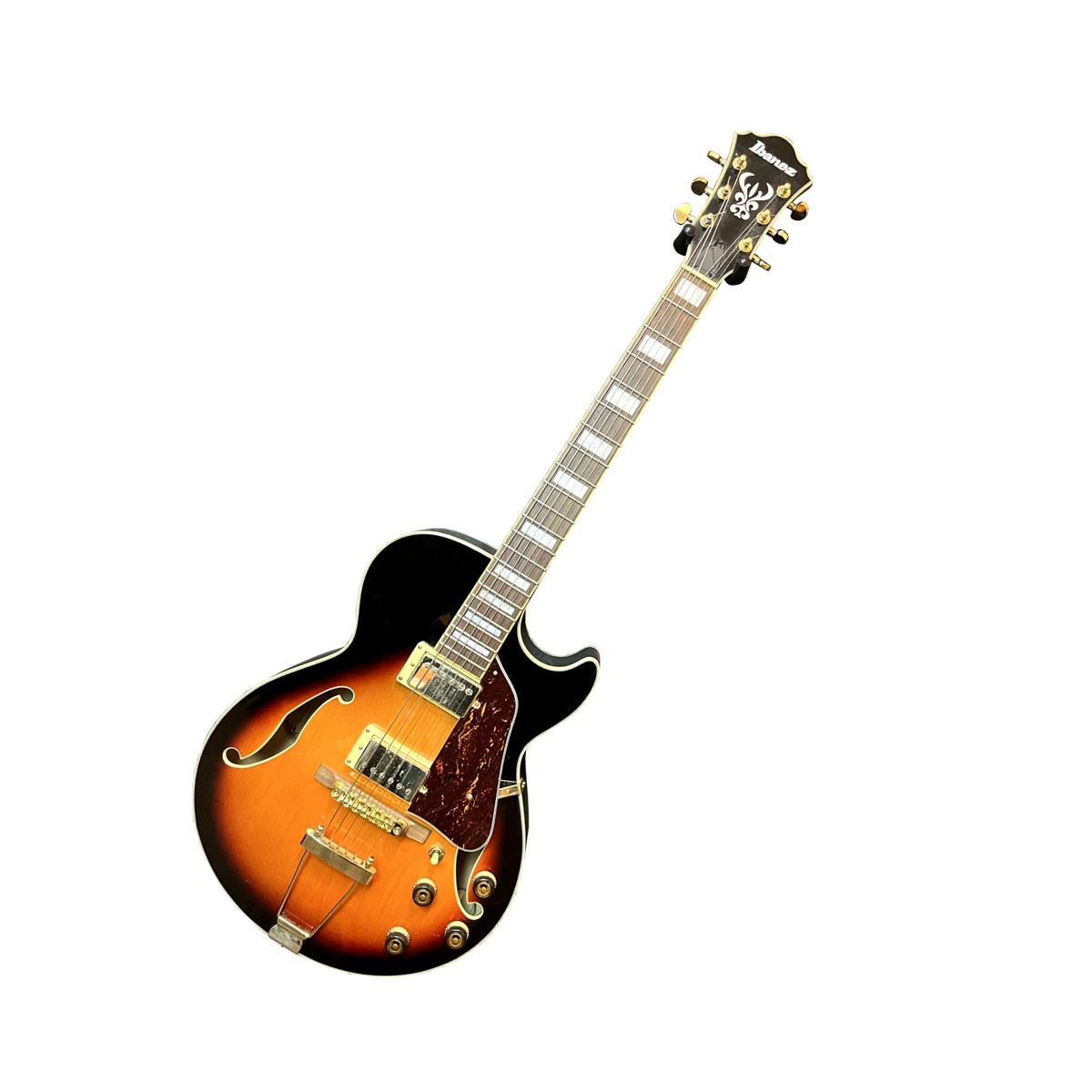 Used Ibanez AG75G-BS Hollowbody Electric Guitar Brown Sunburst with Bag