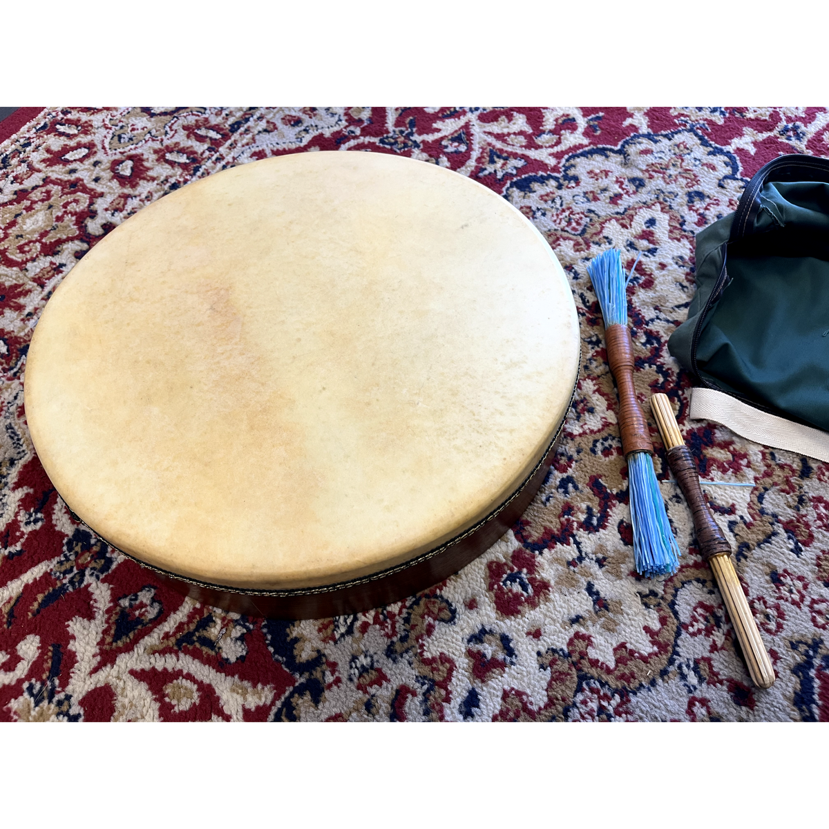 Used McKnowalls Bodhran with Beaters and Bag