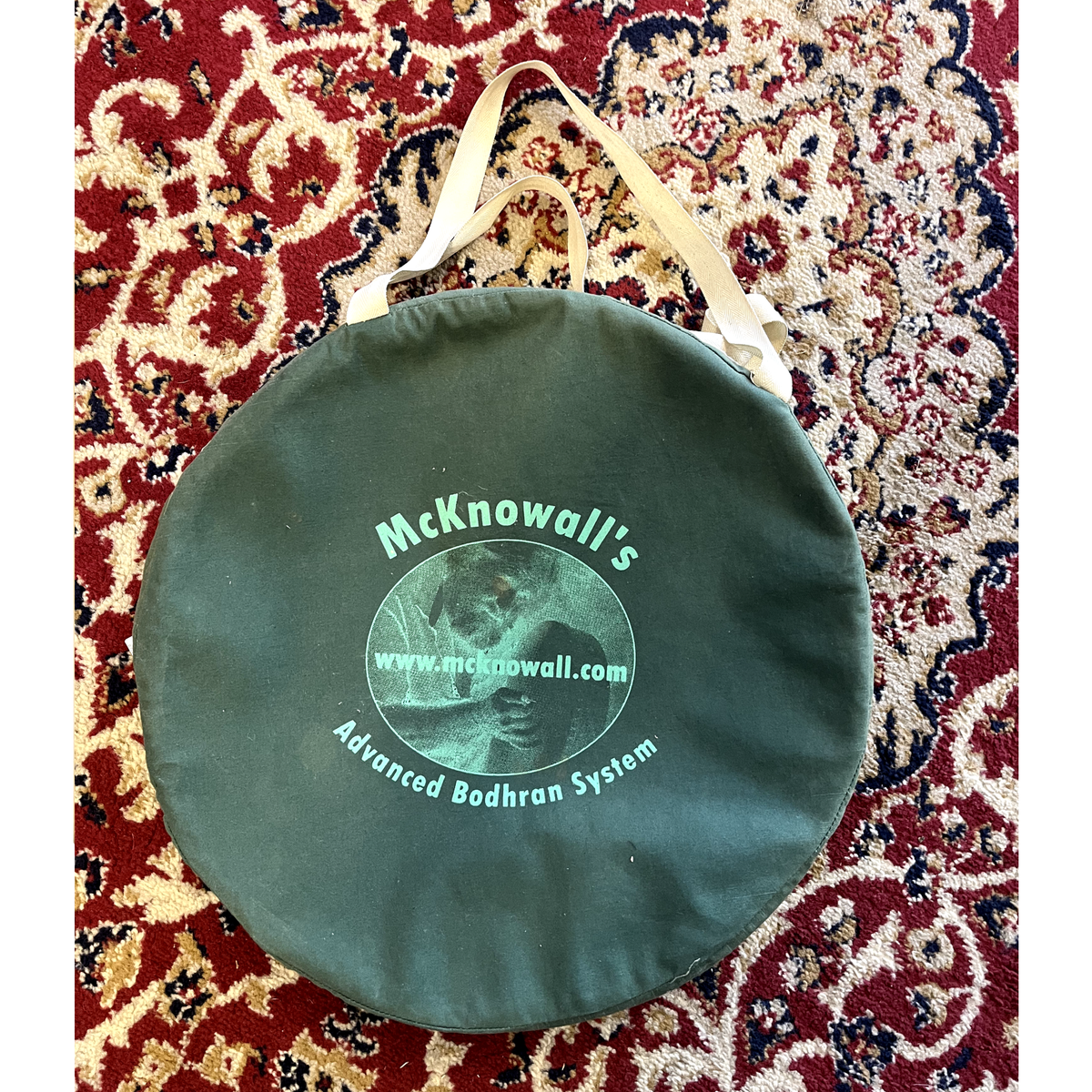 Used McKnowalls Bodhran with Beaters and Bag
