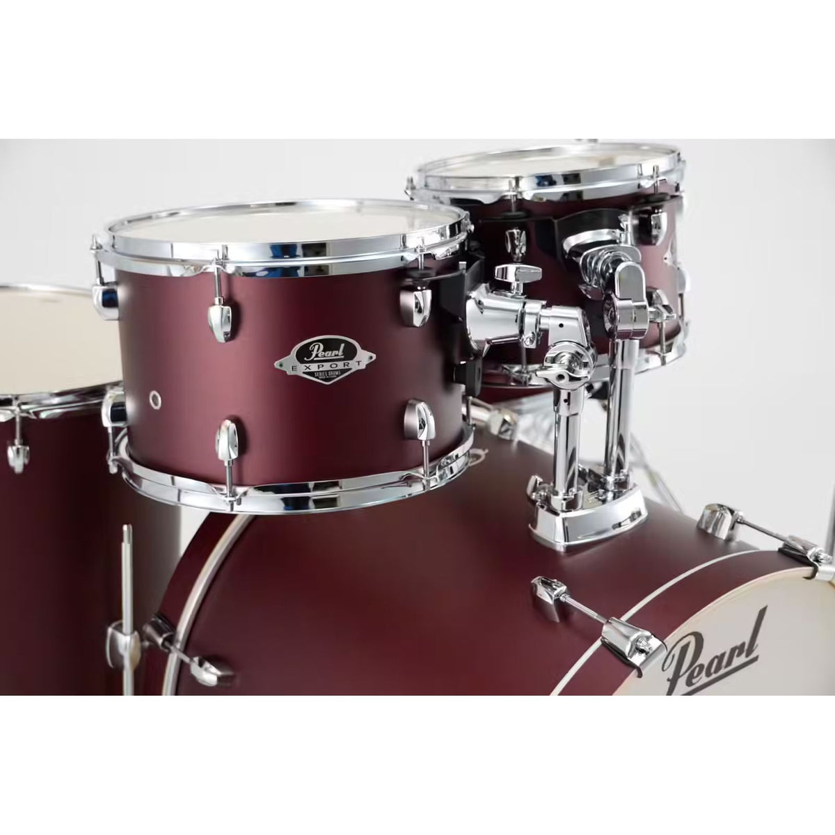 Pearl Export Fusion Plus Drum Kit Scarlet Satin w/ Hardware Pack