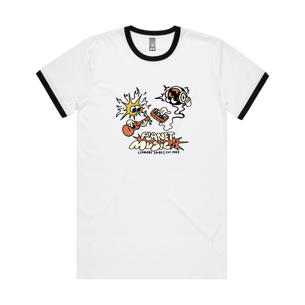 Planet Music Ringer Tee Extra Large