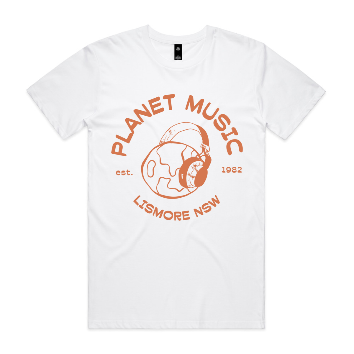 Planet Music T-Shirt White Medium