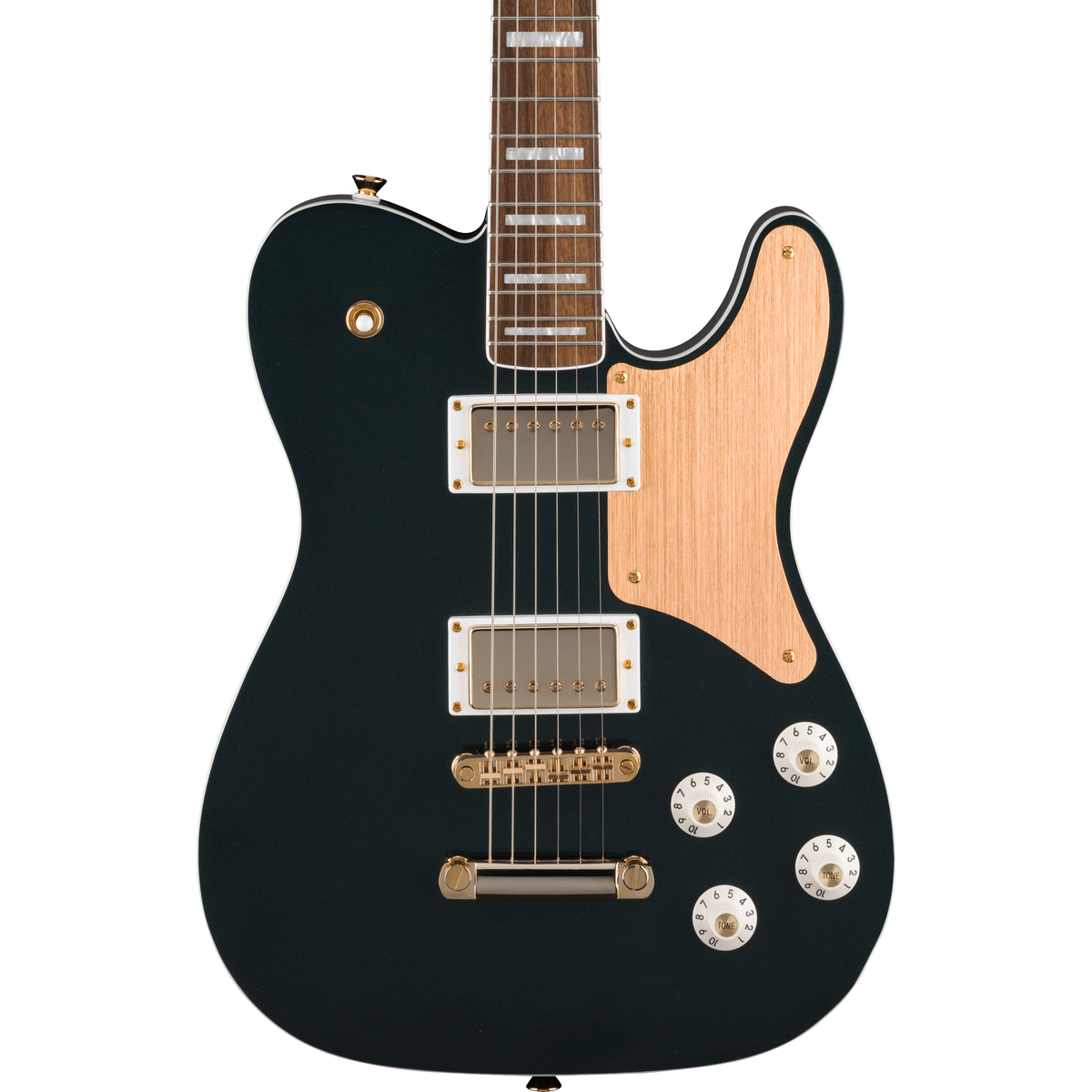 Squier Limited Edition Paranormal Troublemaker Telecaster Deluxe Electric Guitar Cadillac Green