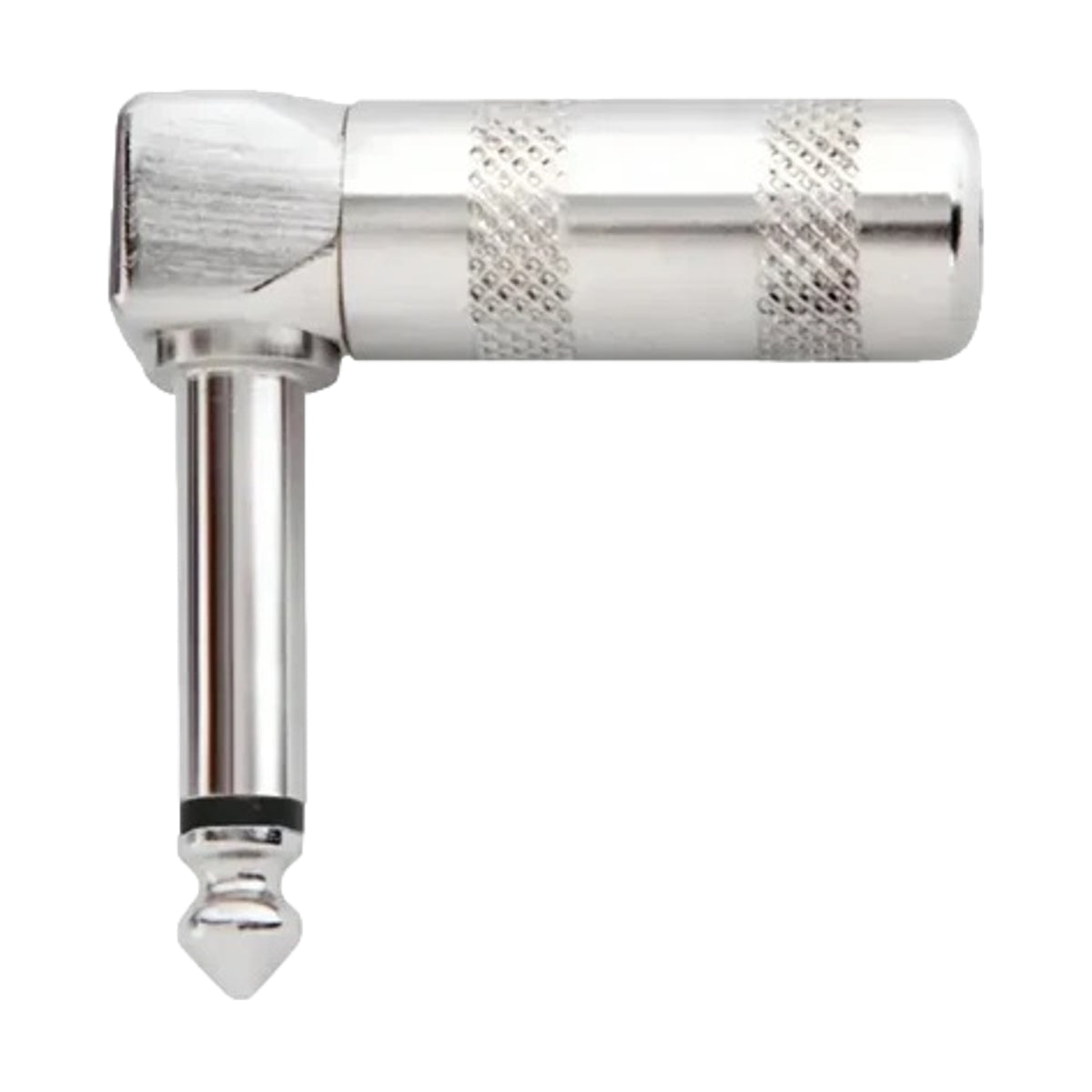 AMS 6.3mm Jack Plug Mono Nickel Right Angle