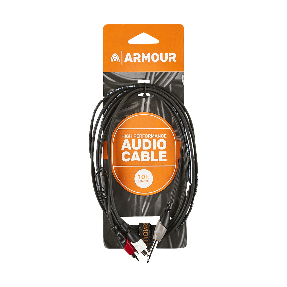Armour RCA26S 6.5mm Stereo to 2x RCA 10ft Cable