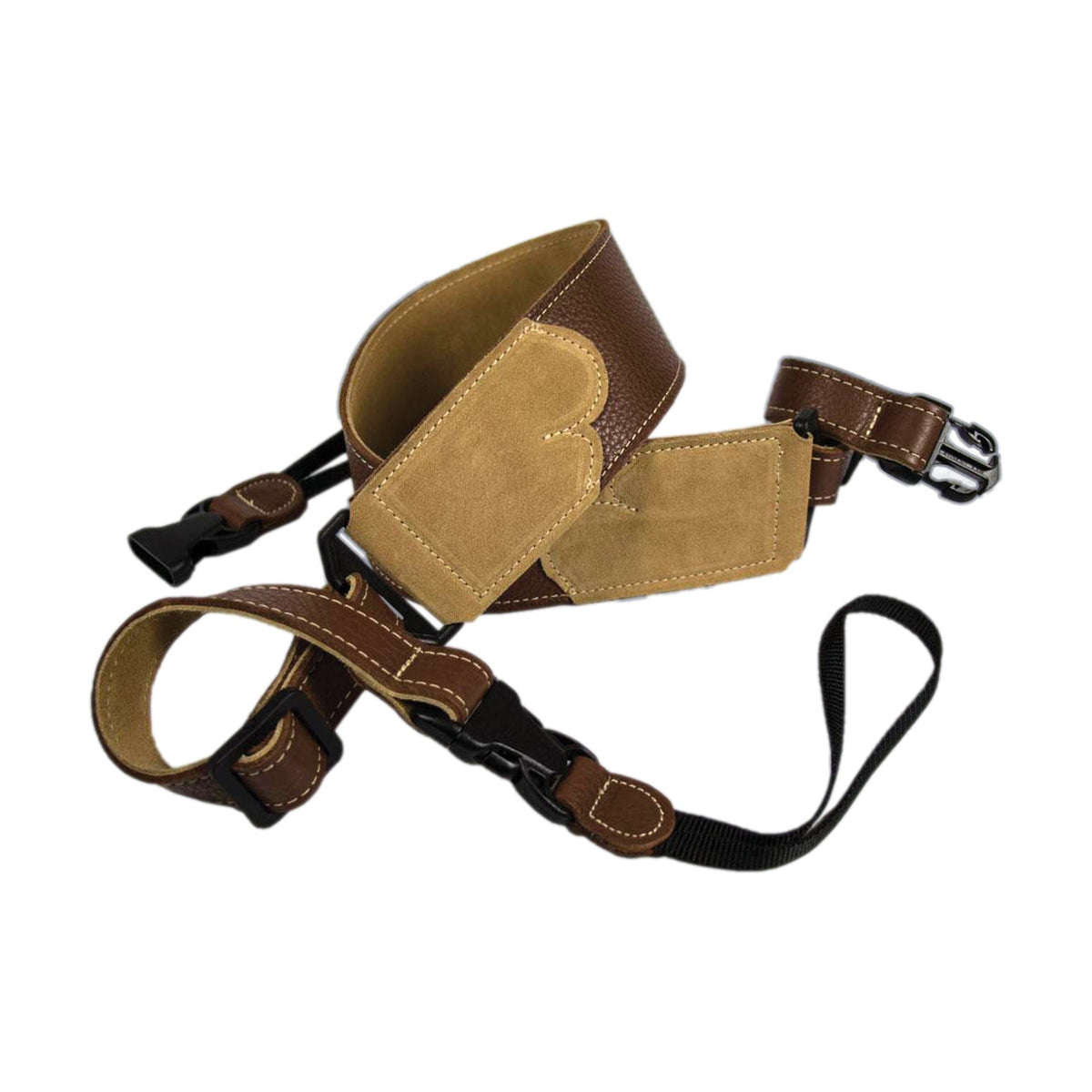 Franklin 2.5 Inch Banjo Strap Caramel Glove Leather