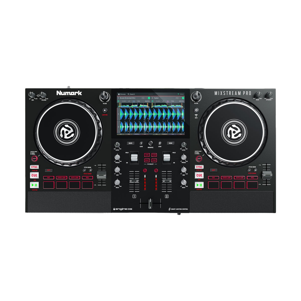 Numark Mixstream Pro Standalone Streaming DJ Controller with Wi-Fi