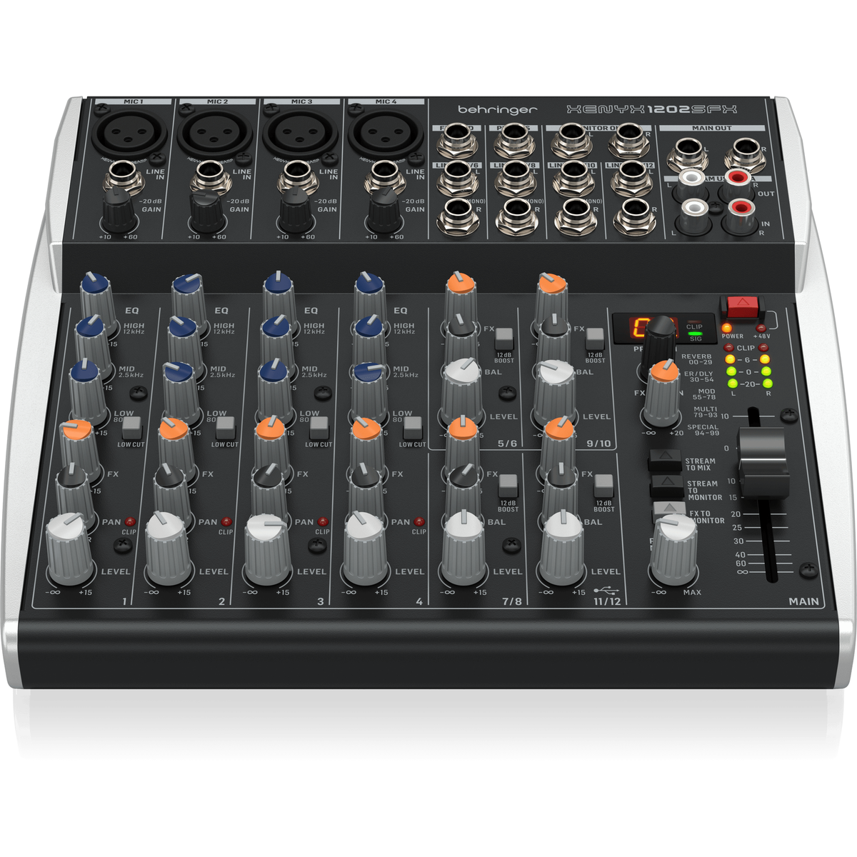 Behringer Xenyx 1202SFX 12 Channel Mixer with USB and FX