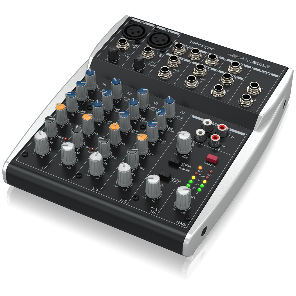 Behringer XENYX 802S 8-Channel Mixer with USB