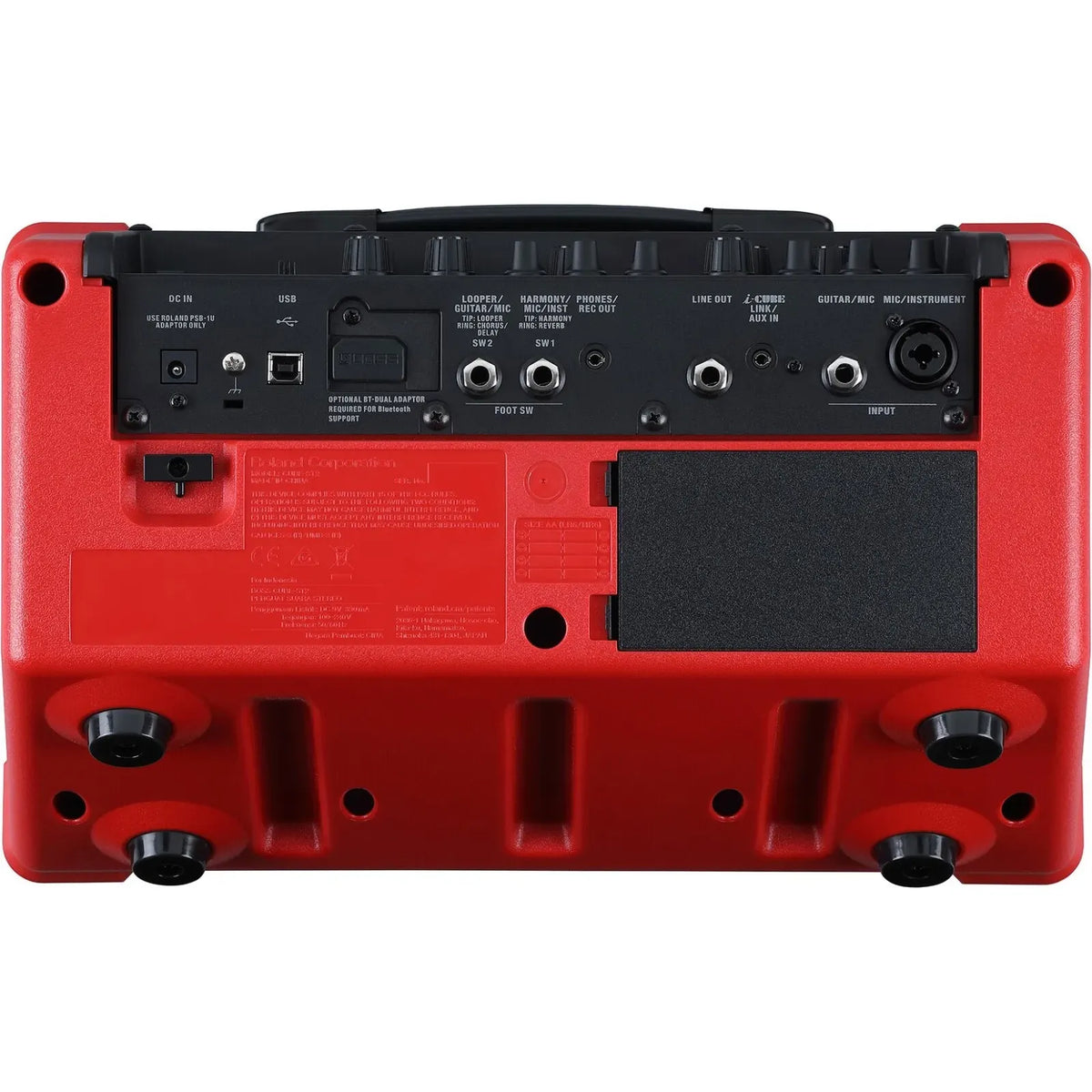 Boss Cube Street Battery Stereo Amplifier Red