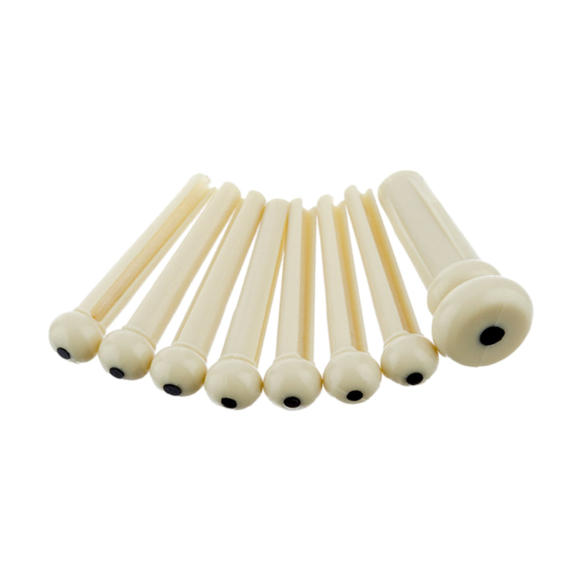 Bridge Pin Set Ivory with Black Dot 7 Pack