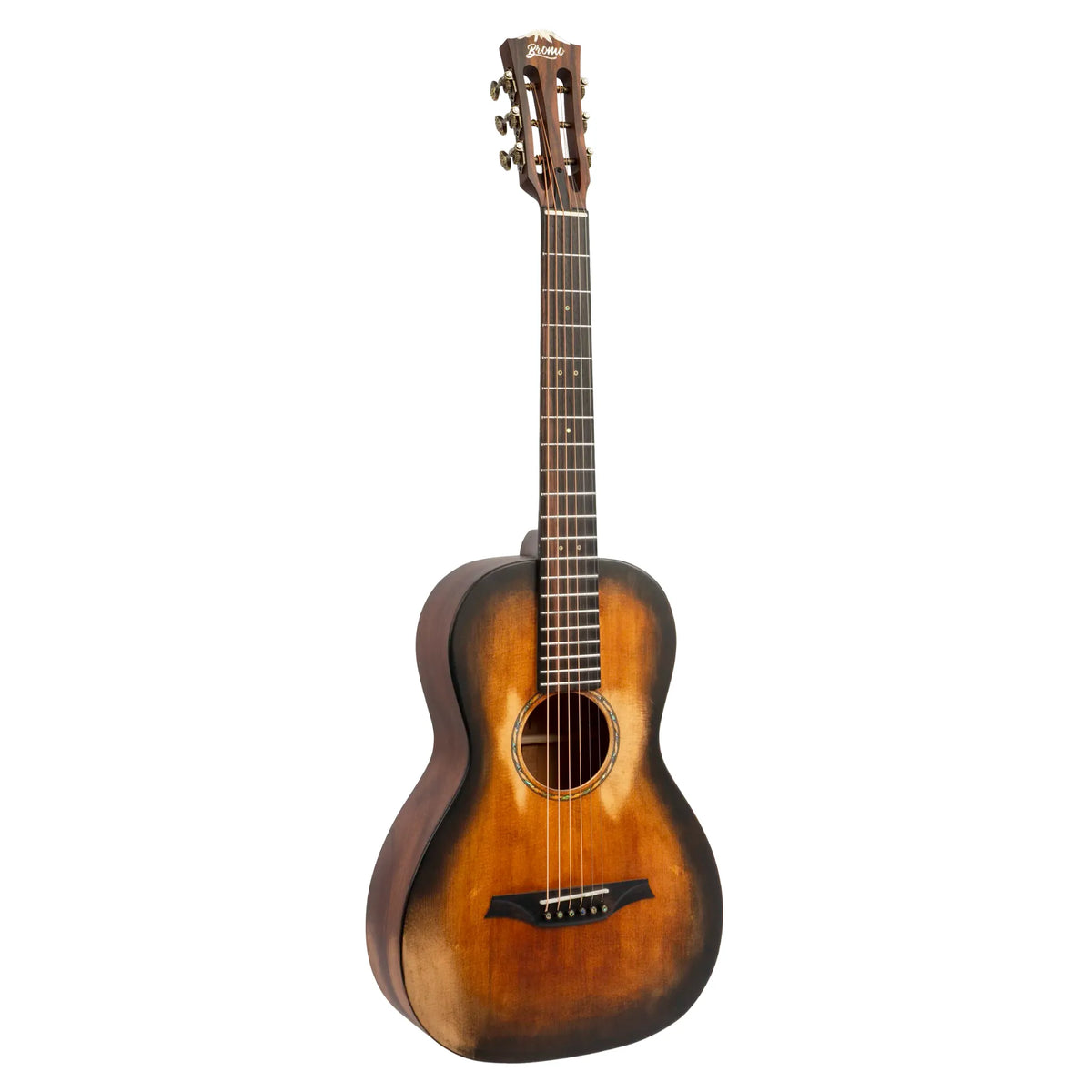 Bromo Acoustic Parlour Guitar BAR6HHS Historic Sunburst Satin