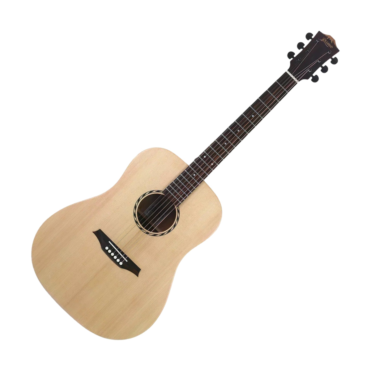 Bromo BAT1NL Acoustic Guitar Solid Top Dreadnought Left Handed