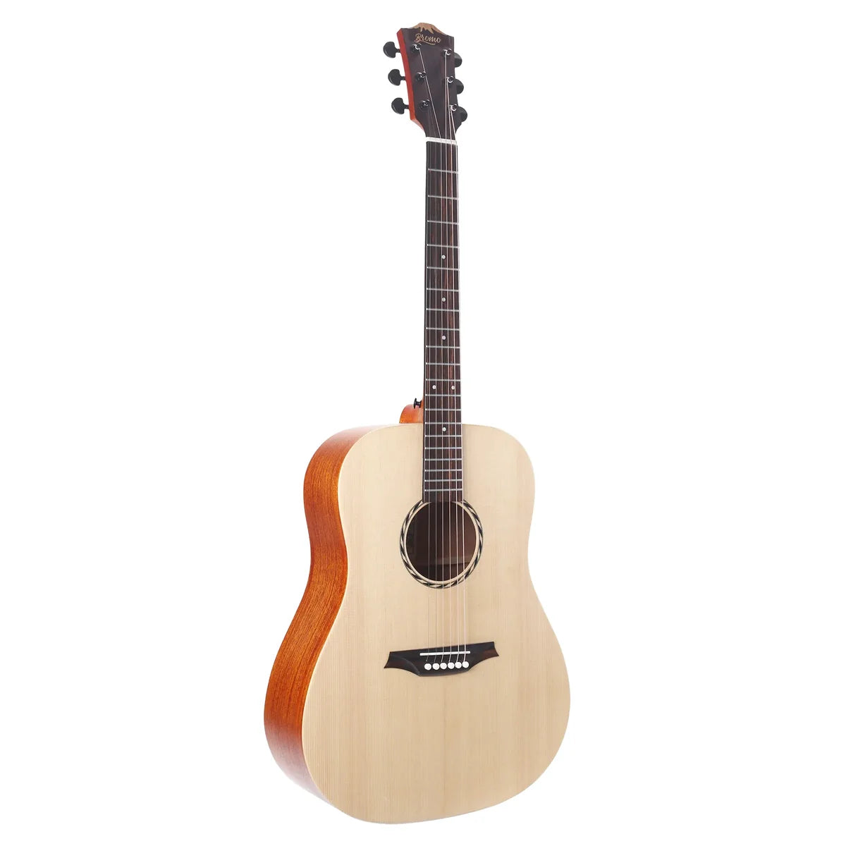 Bromo BAT1NL Acoustic Guitar Solid Top Dreadnought Left Handed