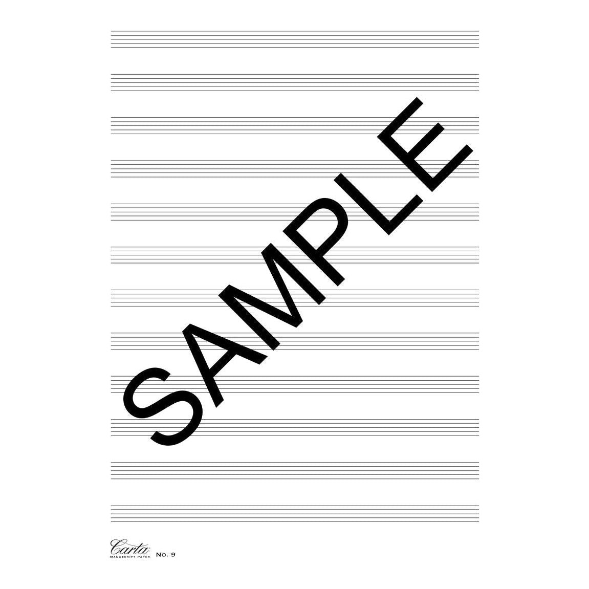 Carta Manuscript Paper No. 9 Basic