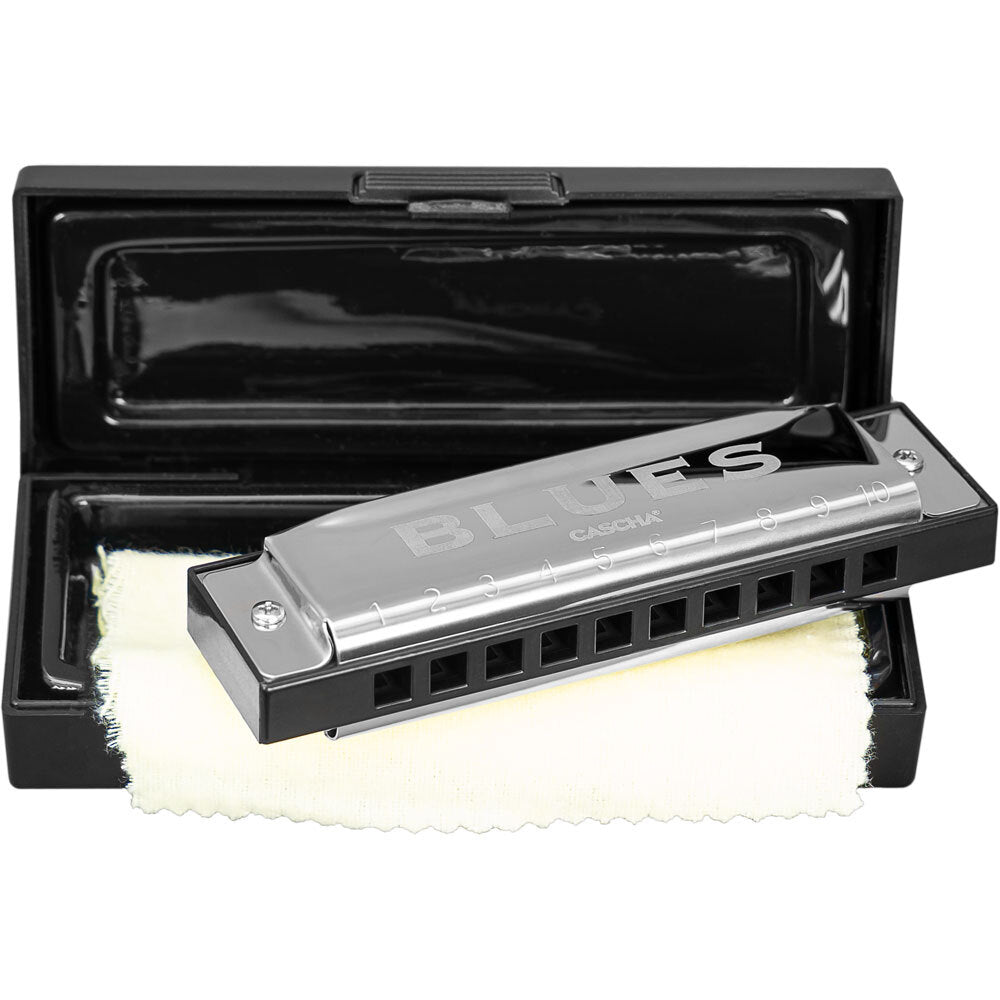 Cascha Blues Harmonica C with Case