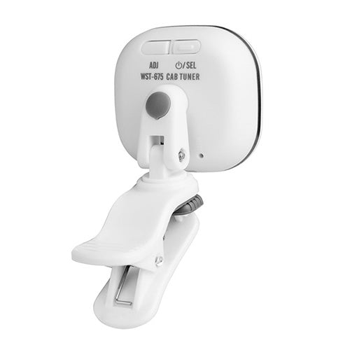 Cherub WST-675W Chromatic Clip On Tuner with Rechargeable Battery White