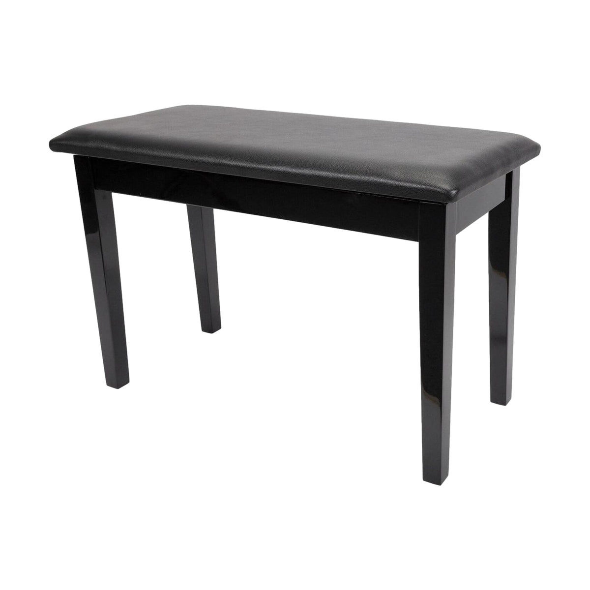 Conner Piano Bench Standard Duet Seat Gloss Black PJ001S1
