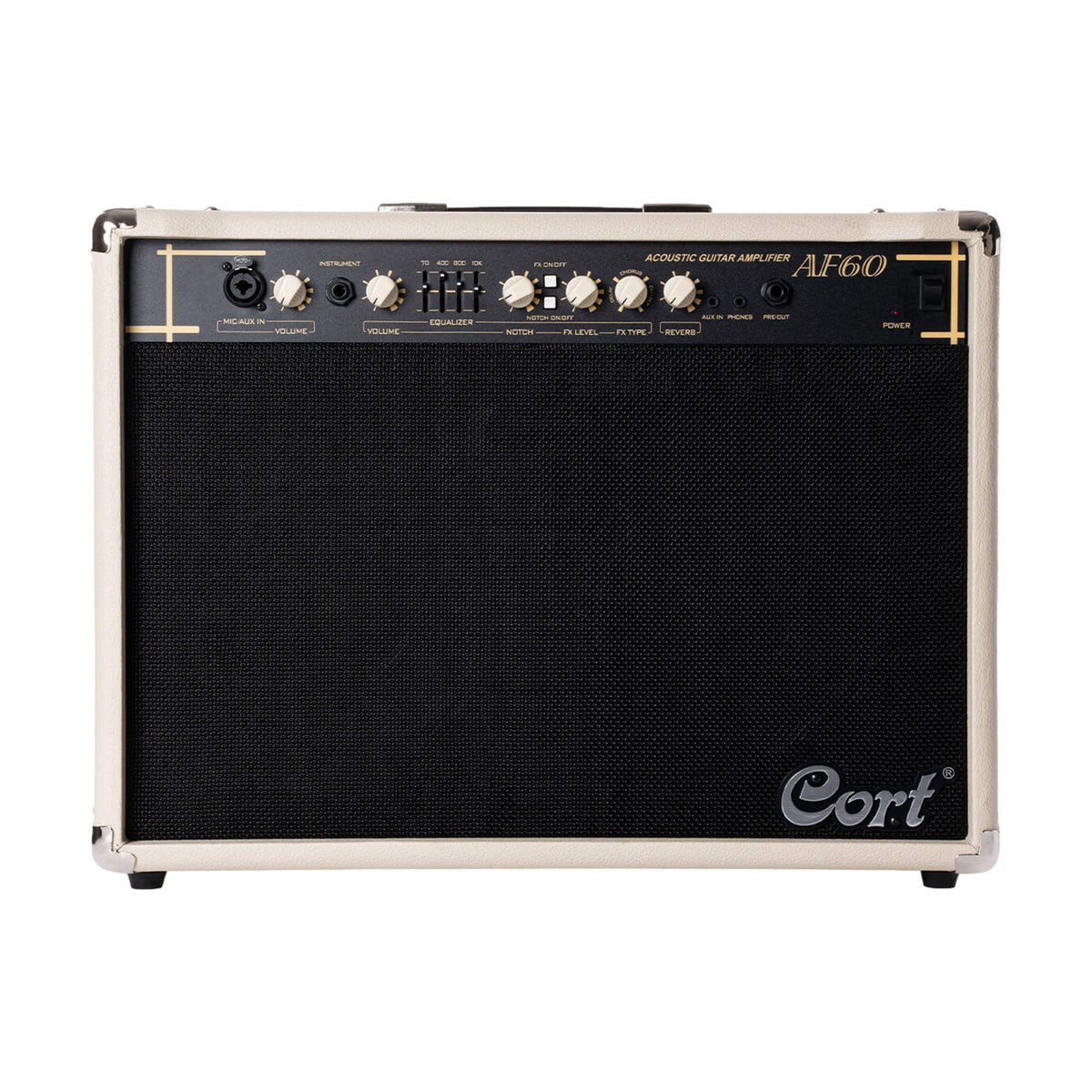 Cort AF60 60W Acoustic Guitar Amplifier Ivory