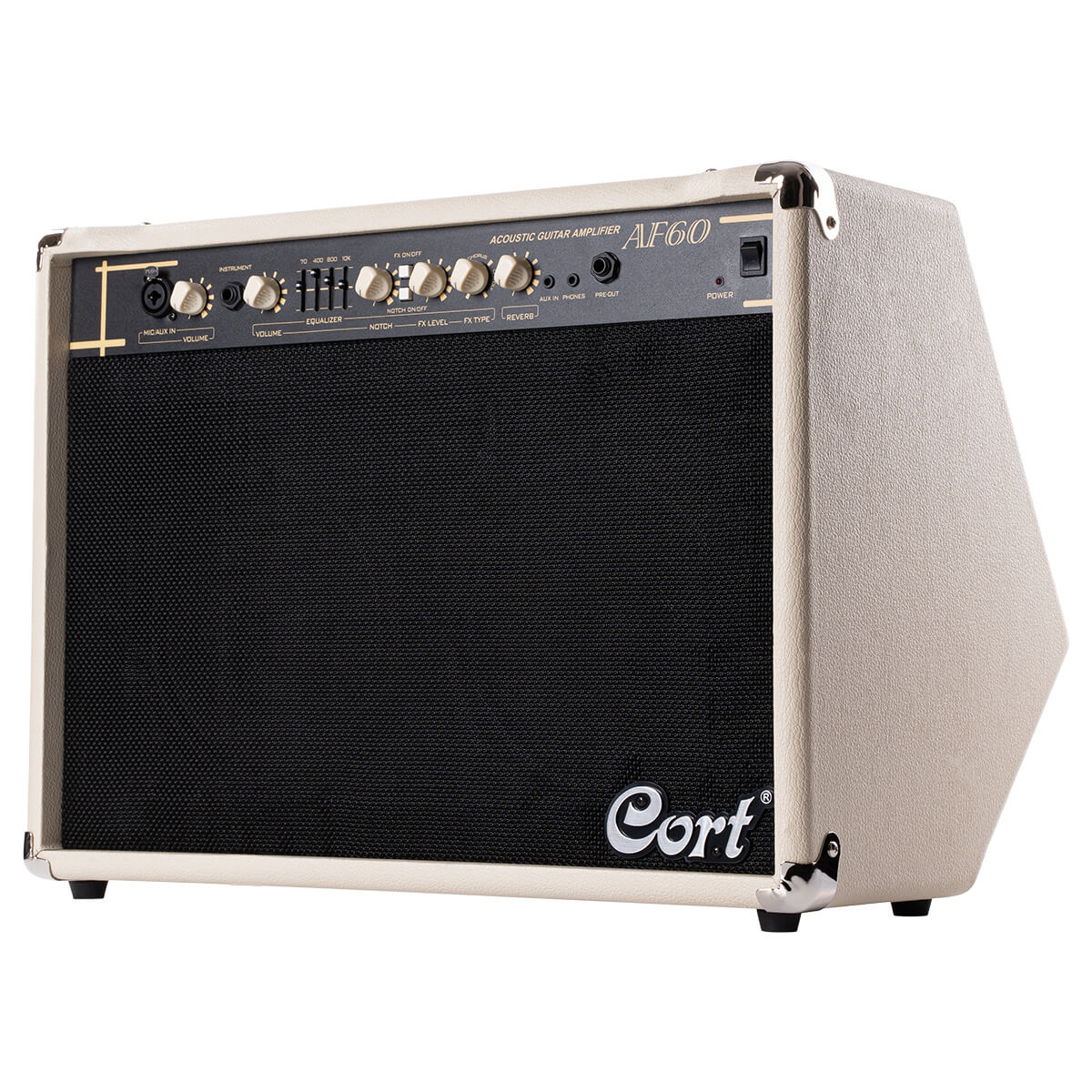 Cort AF60 60W Acoustic Guitar Amplifier Ivory