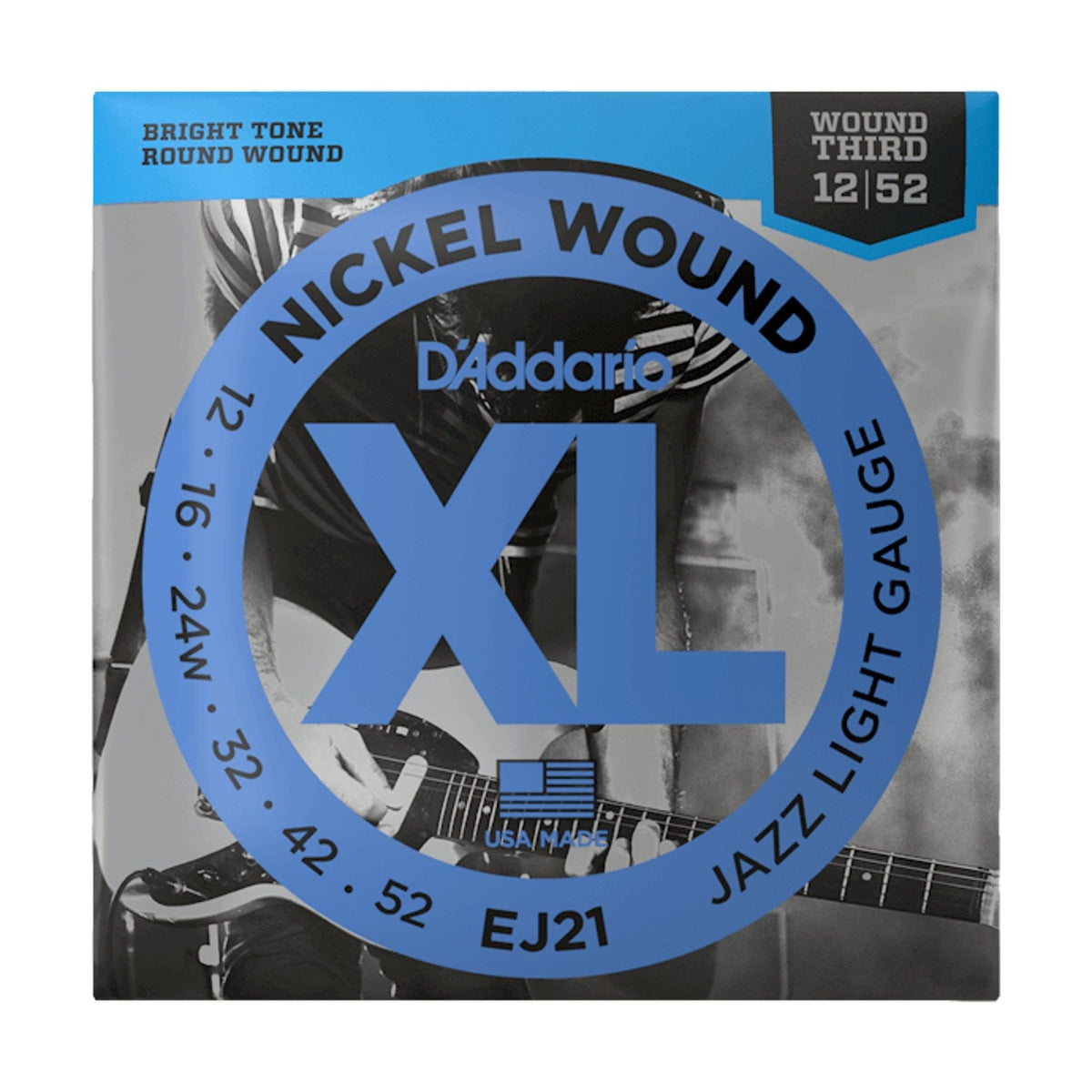 D&#39;Addario Electric Guitar Strings 12-52 Jazz Light