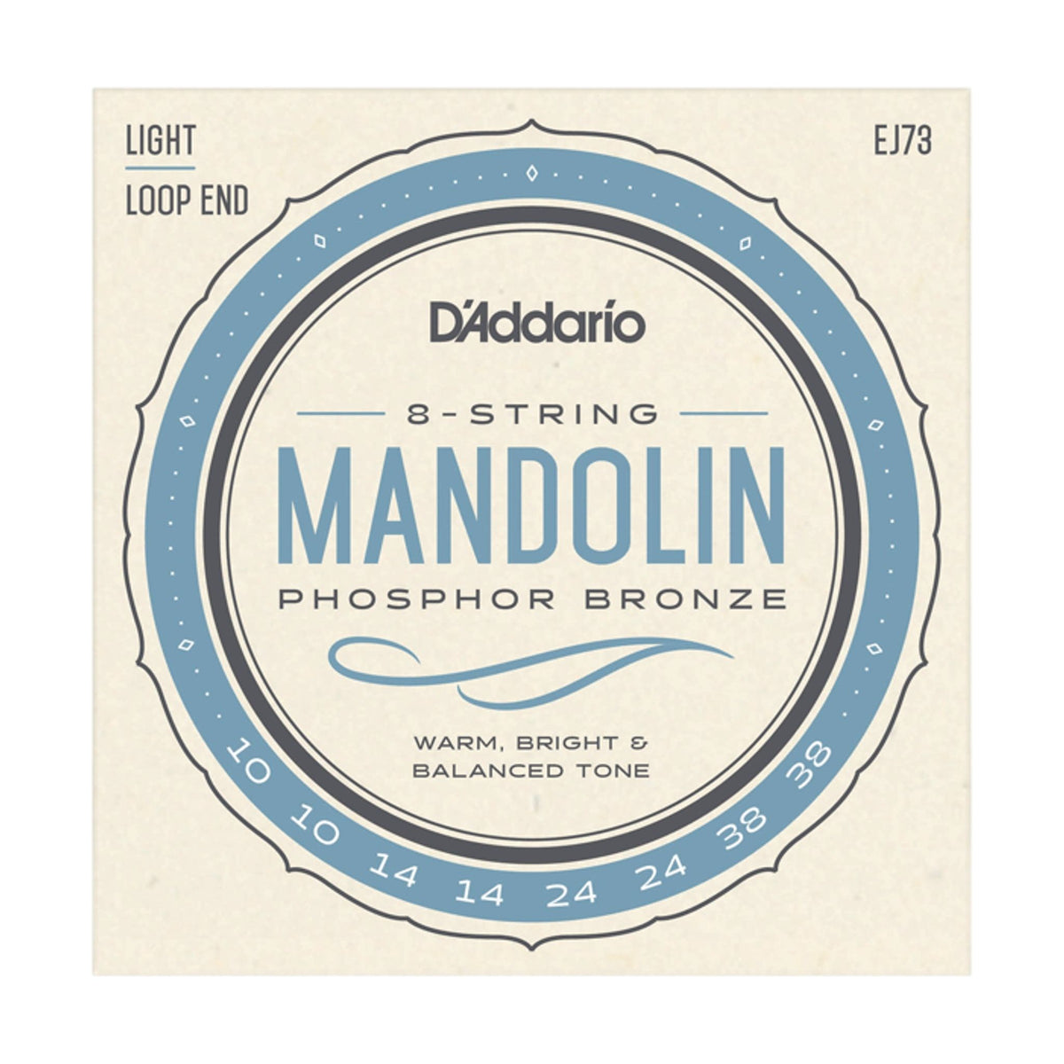 D&#39;Addario Mandolin Strings 10-38 Light Set
