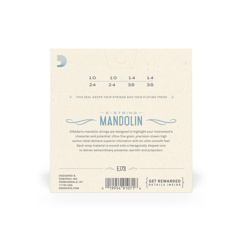 D&#39;Addario Mandolin Strings 10-38 Light Set