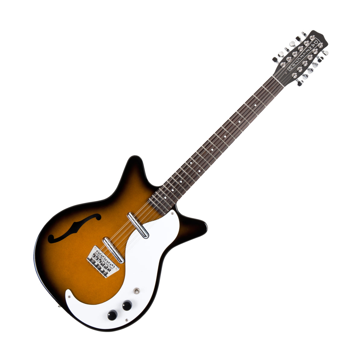 Danelectro 59 F-Hole 12-String Electric Guitar Tobacco Sunburst