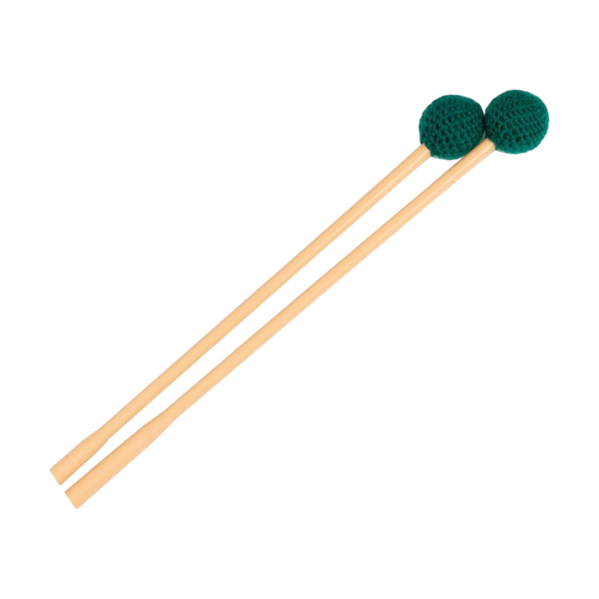 Green Yarn Percussion Mallets Pair