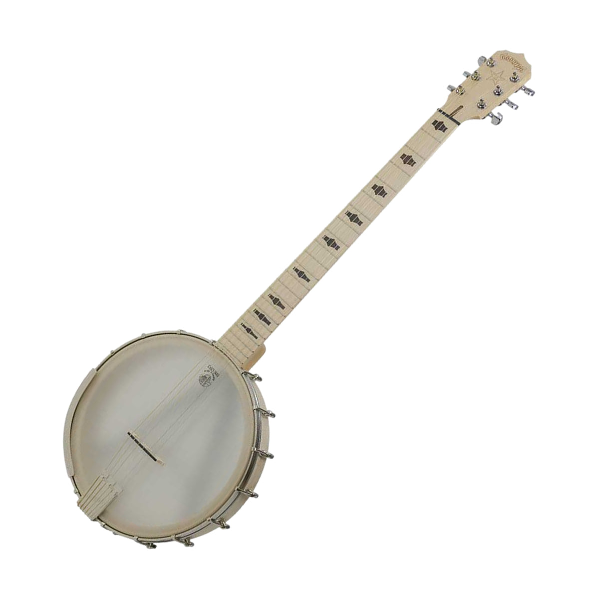 Deering Goodtime G6S-PZ Six Steel 6 String Openback Banjo with Pickup