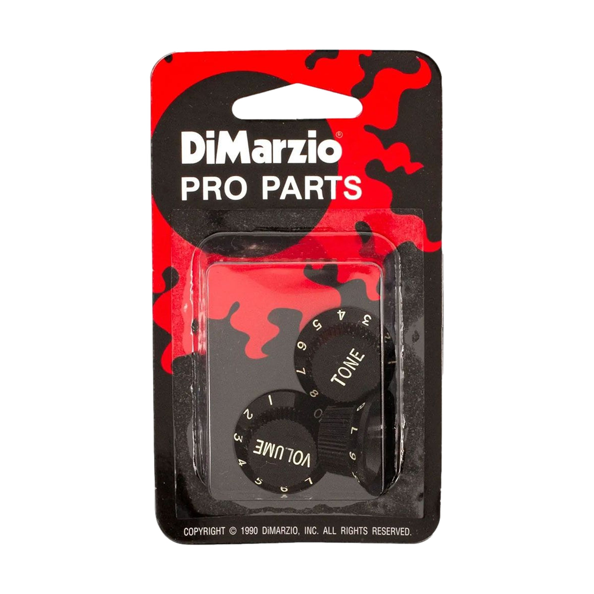 DiMarzio DM21B Guitar Control Knob Set Strat Style Black