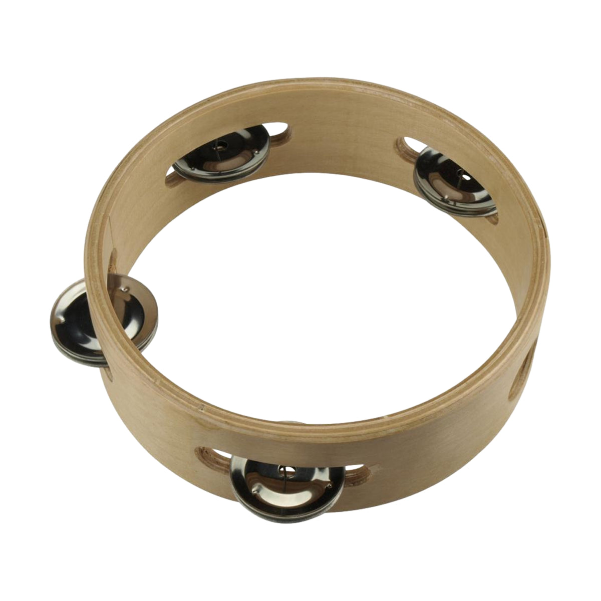 Drumfire 6 Inch Wooden Tambourine DFP-T64-NGL