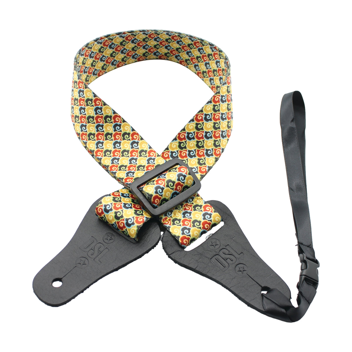 DSL 1.5 Inch Ukulele Strap Yellow Cloud