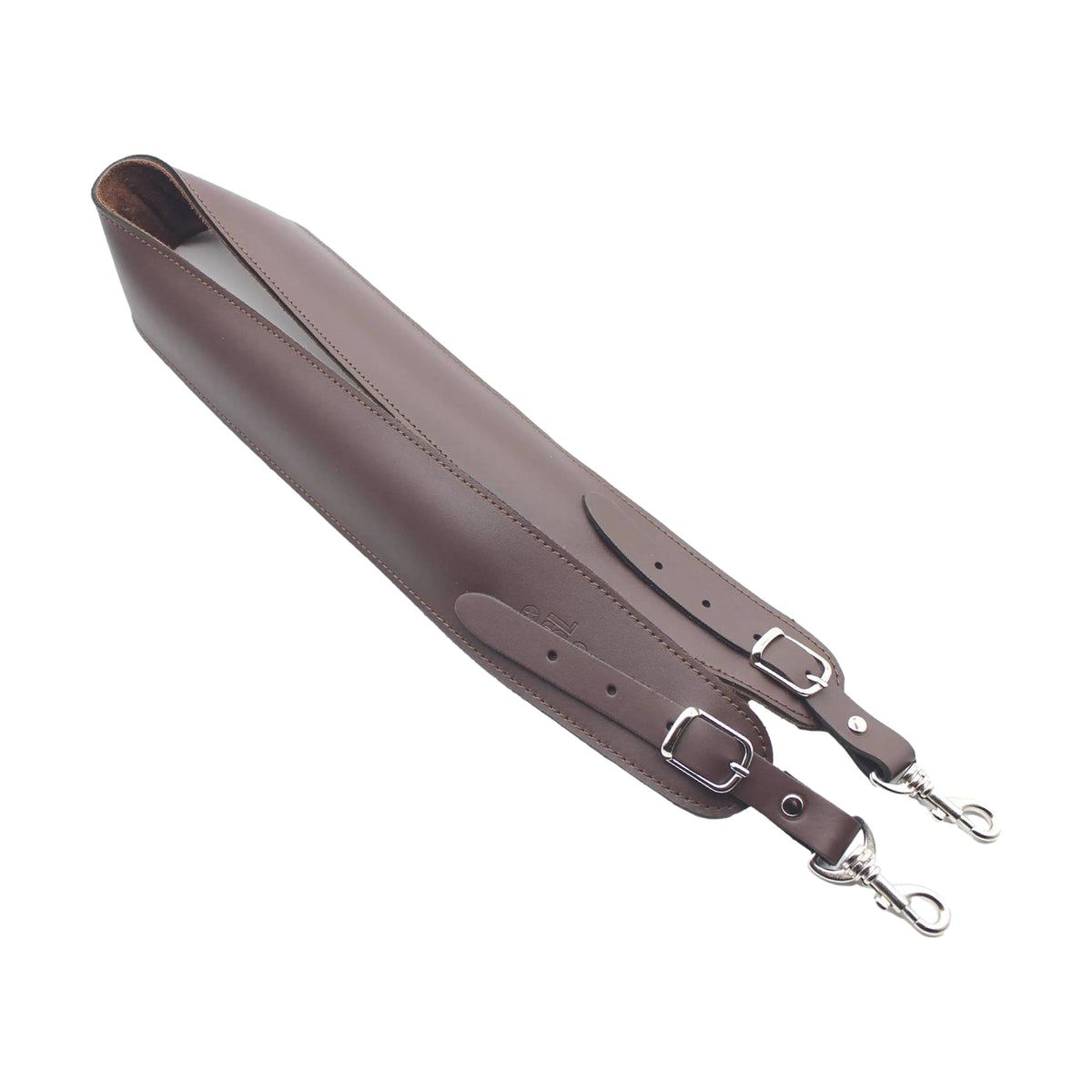 DSL Padded Leather Banjo Strap with Clips Brown