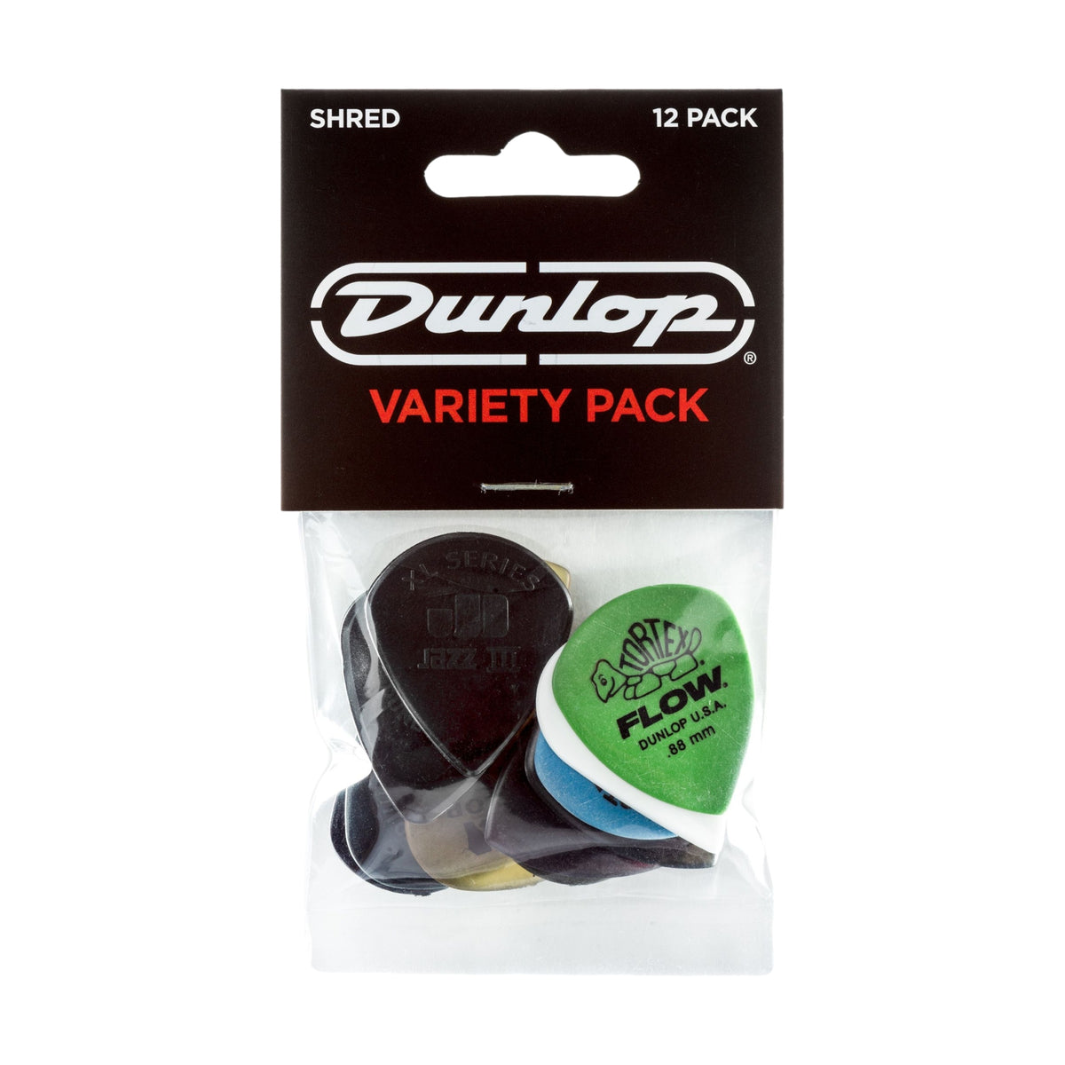 Dunlop JPVP118 Shred Pick Variety Players 12 Pack