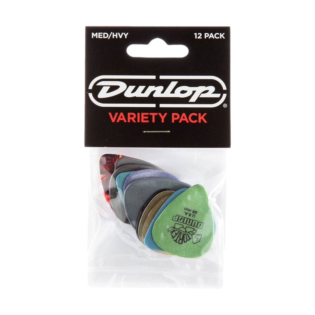 Dunlop Variety Guitar Pick 12-Pack Medium-Heavy